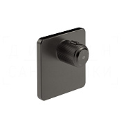 Gessi Venti20 Термостат для душа встраив., на 1 потреб., внеш. часть, цвет: black metal brushed PVD 65316#707