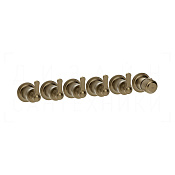 Gessi Venti20 Термостат для душа встраив., на 5 потреб., внеш. часть, цвет: deep bronze brushed PVD 65340#791