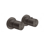 Gessi Habito Термостат для душа встраив., на 1 потреб., внешняя часть, цвет: black metal brushed PVD 70132#707