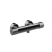 Gessi Habito Термостат для душа, без излива и душевого гарнитура, цвет: black metal PVD 70133#706