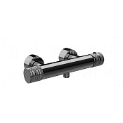 Gessi Habito Термостат для душа, без излива и душевого гарнитура, цвет: black metal PVD 70333#706