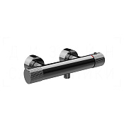 Gessi Habito Термостат для душа, без излива и душевого гарнитура, цвет: black metal PVD 70433#706