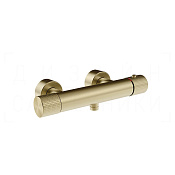 Gessi Habito Термостат для душа, без излива и душевого гарнитура, цвет: brushed brass PVD 70433#727