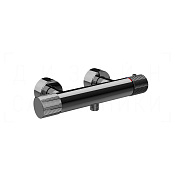 Gessi Habito Термостат для душа, без излива и душевого гарнитура, цвет: black metal PVD 70533#706