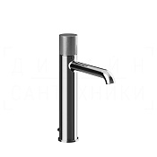 Gessi Habito Смеситель для раковины высокий, с донным клапаном, излив 17,4 см, цвет: chrome 70605#031