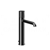 Gessi Habito Смеситель для раковины высокий, с донным клапаном, излив 17,4 см, цвет: black metal PVD 70605#706