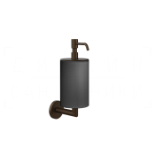 Gessi Ventaglio Дозатор для жидкого мыла подвесной, керамическая колба Neolite, цвет: dark bronze 63614#845