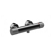 Gessi Habito Термостат для душа, без излива и душевого гарнитура, цвет: black metal PVD 70633#706