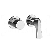 Gessi Ventaglio Смеситель для душа встраиваемый, на 2 потребителя, внешняя часть, цвет: chrome 72038#031
