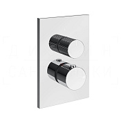 Gessi Inverso Термостат для душа встраиваемый, на 2 потребителя, внешняя часть, цвет: chrome 73535#031