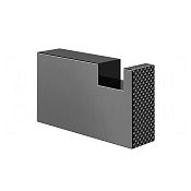 Gessi Inverso Крючок для полотенец одинарный, подвесной, цвет: black metal PVD 73621#706