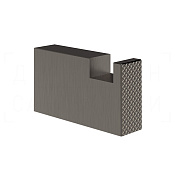 Gessi Inverso Крючок для полотенец одинарный, подвесной, цвет: black metal brushed PVD 73621#707