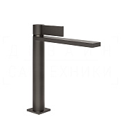 Gessi Inverso Смеситель для раковины высокий, с д/к, излив 20 см, цвет: black metal brushed PVD 73655#707