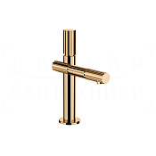 Gessi Incastri Смеситель для раковины, без донного клапана, излив 12,7 см, цвет: warm bronze PVD 75002#735