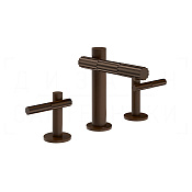 Gessi Incastri Смеситель для раковины на 3 отверстия, без д/к, излив 12,7 см, цвет: dark bronze 75014#845