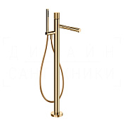 Gessi Incastri Смеситель для ванны напольный, с душ. гарн., излив 24,7 см, цвет: warm bronze PVD 75028#735