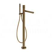 Gessi Incastri Смеситель для ванны напольный, с душ. гарн., излив 24,7 см, цвет: deep bronze brushed 75028#791