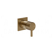 Gessi Incastri Смеситель для душа встраив., на 1 потреб., внеш. часть, цвет: deep bronze brushed PVD 75061#791