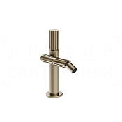 Gessi Incastri Смеситель для биде с донным клапаном, излив 10,6 см, цвет: finox brushed nickel 75067#149