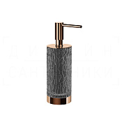 Gessi Incastri Дозатор для жидкого мыла настольный, полимерная колба Resin, цвет: copper PVD 75437#030