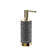 Gessi Incastri Дозатор для жидкого мыла настольный, полимерная колба Resin, цвет: brass PVD 75437#710