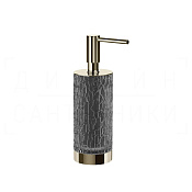 Gessi Incastri Дозатор для жидкого мыла настольный, полимерная колба Resin, цвет: nickel PVD 75437#720