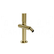 Gessi Incastri Смеситель для биде без донного клапана, излив 10,6 см, цвет: brushed brass PVD 75068#727