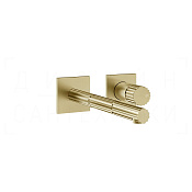 Gessi Incastri Смеситель для раковины встраив., внеш. часть, излив 19,7 см, цвет: brushed brass PVD 75088#727