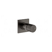 Gessi Incastri Смеситель для душа встраив., на 1 потреб., внеш. часть, цвет: black metal brushed PVD 75109#707