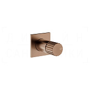 Gessi Incastri Смеситель для душа встраиваемый, на 1 потреб., внеш. часть, цвет: copper brushed PVD 75109#708