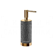 Gessi Incastri Дозатор для жидкого мыла настольный, полимерная колба Resin, цвет: warm bronze PVD 75437#735