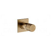 Gessi Incastri Смеситель для душа встраив., на 1 потреб., внеш. часть, цвет: warm bronze brushed PVD 75109#726