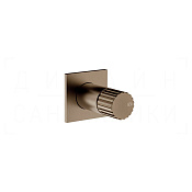 Gessi Incastri Смеситель для душа встраив., на 1 потреб., внешняя часть, цвет: coffee bronze brushed 75109#761
