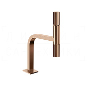 Gessi Incastri Смеситель для раковины, без донного клапана, излив 17,2 см, цвет: copper PVD 75202#030