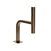 Gessi Incastri Смеситель для раковины, без дон. кл., излив 17,2 см, цвет: coffee bronze brushed PVD 75202#761