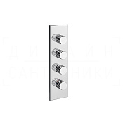 Gessi Incastri Термостат для душа встраиваемый, на 3 потребителя, внешняя часть, цвет: chrome 75316#031
