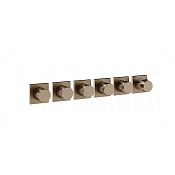Gessi Incastri Термостат для душа встраив., на 5 потр., внеш. часть, цвет: coffee bronze brushed PVD 75340#761