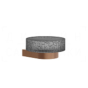 Gessi Incastri Мыльница с полимерной чашей Resin, подвесная, цвет: copper brushed PVD 75401#708