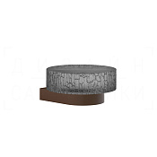 Gessi Incastri Мыльница с полимерной чашей Resin, подвесная, цвет: dark bronze 75401#845