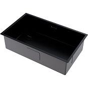 Omoikiri Taki 74-U/IF-L Side-GB Кухонная мойка нержавеющая сталь 74х44 см, цвет: графит 4997473