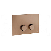 Gessi Incastri Кнопка смыва для инсталляции Tece, 2 режима, латунь, цвет: copper brushed PVD 75617#708