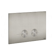 Gessi Total Look Кнопка смыва для инсталляции Geberit, 2 режима, латунь, цвет: steel brushed 54611#239