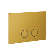 Gessi Total Look Кнопка смыва для инсталляции Geberit, 2 режима, латунь, цвет: matte ocra 54611#280
