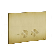 Gessi Total Look Кнопка смыва для инсталляции Geberit, 2 режима, латунь, цвет: gold brushed 54611#716