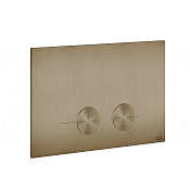 Gessi Total Look Кнопка смыва для инсталляции Geberit, 2 реж., латунь, цвет: deep bronze brushed PVD 54611#791