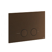Gessi Total Look Кнопка смыва для инсталляции Geberit, 2 режима, латунь, цвет: dark bronze 54611#845