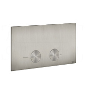 Gessi Total Look Кнопка смыва для инсталляции Viega, 2 режима, латунь, цвет: steel brushed 54613#239