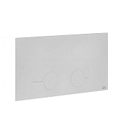 Gessi Total Look Кнопка смыва для инсталляции Viega, 2 режима, латунь, цвет: matte white 54613#279