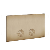 Gessi Total Look Кнопка смыва для инсталляции Viega, 2 режима, латунь, цвет: warm bronze brushed PVD 54613#726