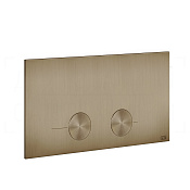 Gessi Total Look Кнопка смыва для инсталляции Viega, 2 режима, латунь, цвет: deep bronze brushed PVD 54613#791